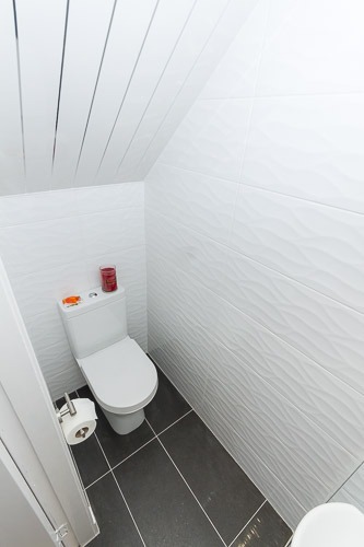 Bathroom under the stairs